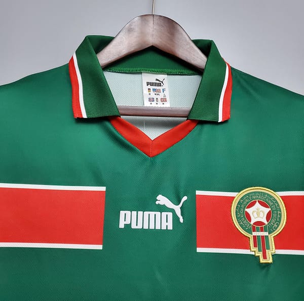 Retro 1998 Morocco home Soccer Jersey - Image 8