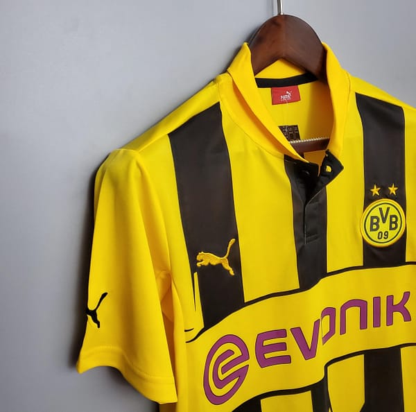 Retro Borussia Dortmund 12/13 home Soccer Jersey - Image 3