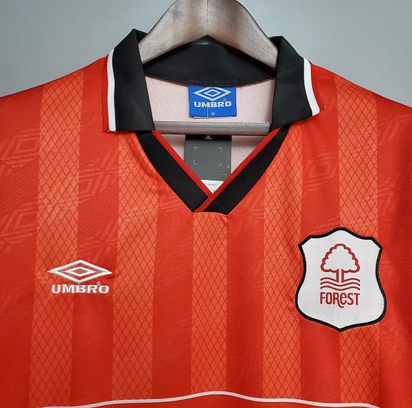 Retro Nottingham Forest 94/95 Red Soccer Jersey - Image 7