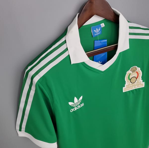Retro Mexico 1986 home Soccer Jersey - Image 5