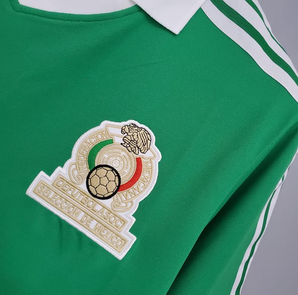 Retro Mexico 1986 home Soccer Jersey - Image 7