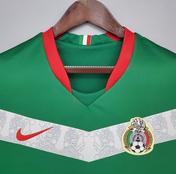 Retro Mexico 2006 Home Soccer Jersey - Image 8