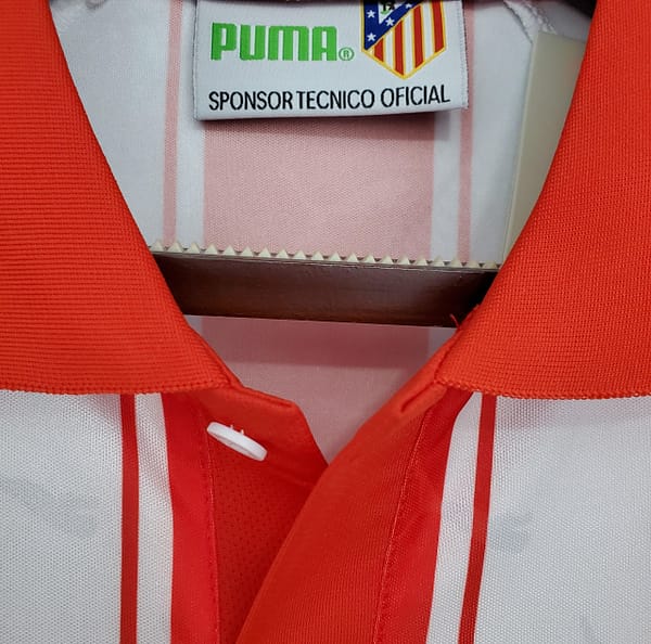 Retro Atletico Madrid 94/95 home Soccer Jersey - Image 5