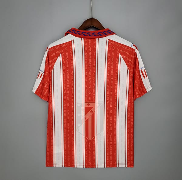 Retro Atletico Madrid 95/96 home Soccer Jersey - Image 2