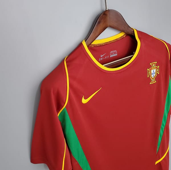 Retro Portugal 2002 home Soccer Jersey - Image 5