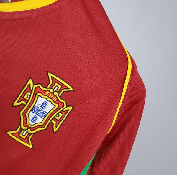 Retro Portugal 2002 home Soccer Jersey - Image 7