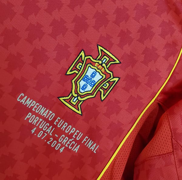 Retro Portugal 2004 home Soccer Jersey - Image 3