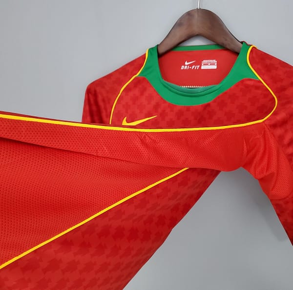 Retro Portugal 2004 home Soccer Jersey - Image 7