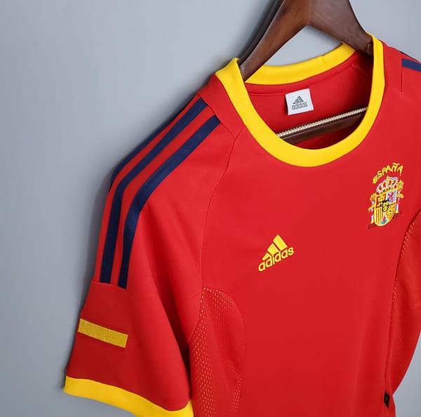 Retro Spain 2002 home Soccer Jersey - Image 5