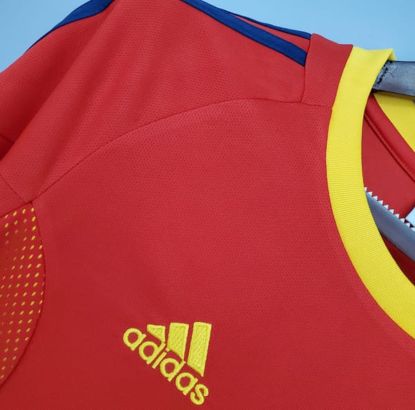 Retro Spain 2002 home Soccer Jersey - Image 7
