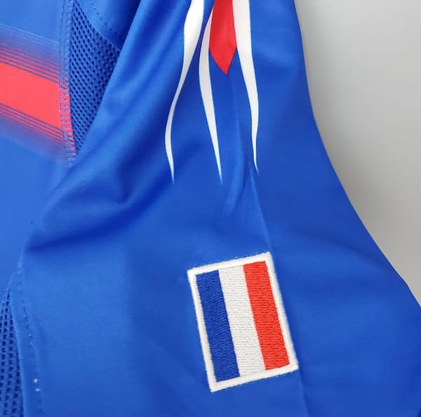 Retro France 2004 home Soccer Jersey - Image 3