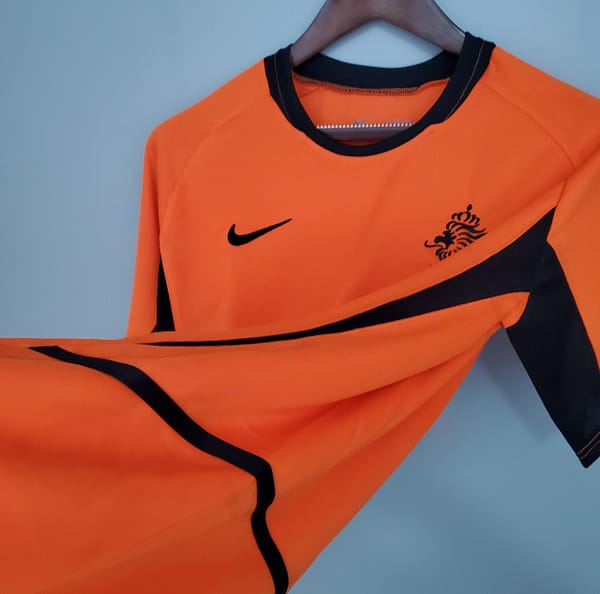 Retro Netherlands 2002 home Soccer Jersey - Image 4