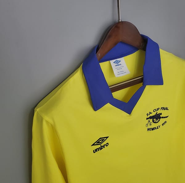 Retro long sleeve Arsenal 71/79 away yellow Soccer Jersey - Image 3