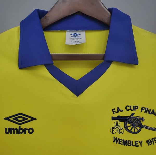 Retro long sleeve Arsenal 71/79 away yellow Soccer Jersey - Image 6