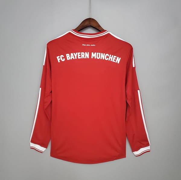 Retro long sleeve Bayern Munich 12/13 Champions League home Soccer Jersey - Image 2