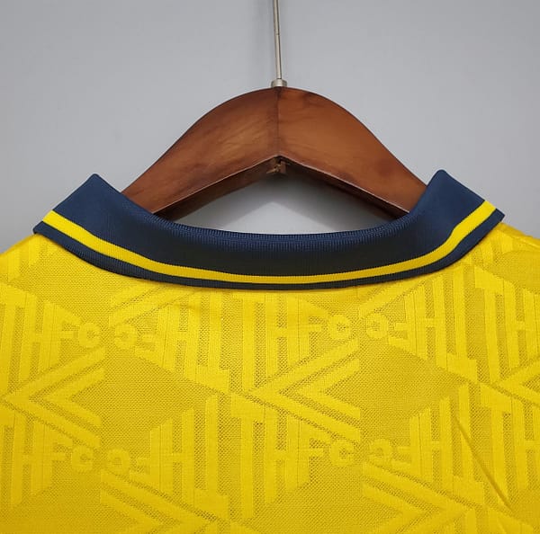Retro Tottenham 92/94 Away Yellow Soccer Jersey - Image 3
