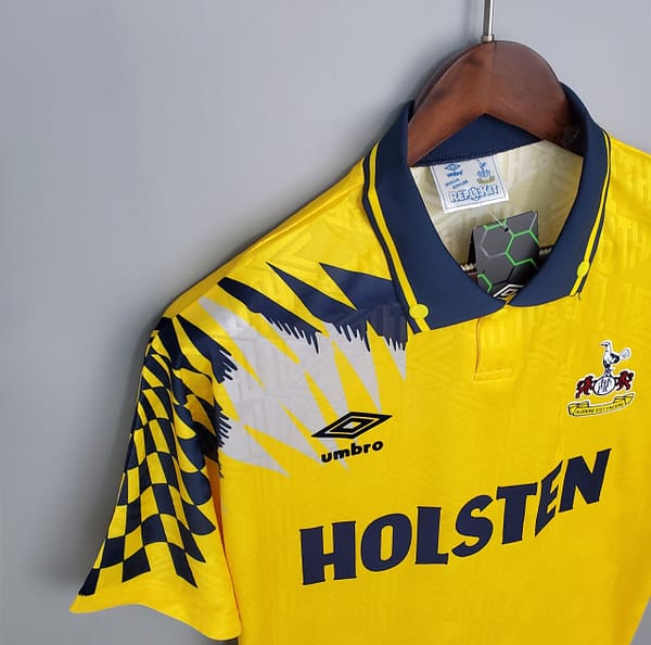 Retro Tottenham 92/94 Away Yellow Soccer Jersey - Image 5