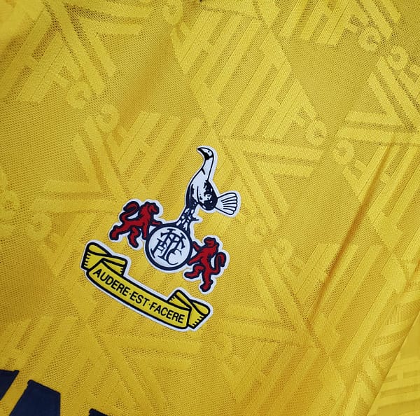 Retro Tottenham 92/94 Away Yellow Soccer Jersey - Image 7