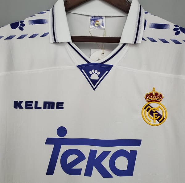 Retro Real Madrid 96/97 home Soccer Jersey - Image 8
