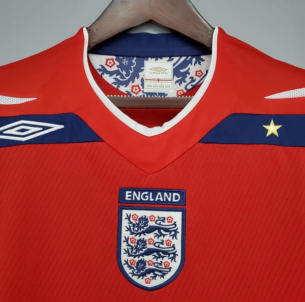 Retro England 08/10 away Soccer Jersey - Image 7