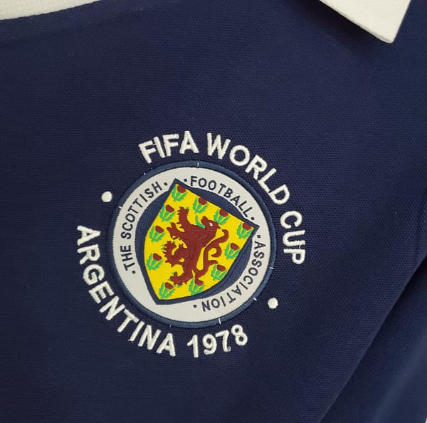 Retro 1978 Scotland Home Soccer Jersey - Image 7