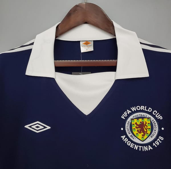 Retro 1978 Scotland Home Soccer Jersey - Image 8
