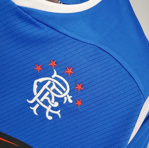 Retro Rangers 08/09 home Soccer Jersey - Image 9