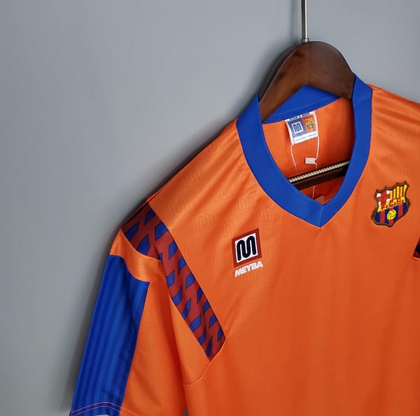 Retro 89/92 Barcelona Away Orange Jersey - Image 4