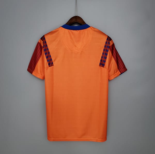 Retro 89/92 Barcelona Away Orange Jersey - Image 8