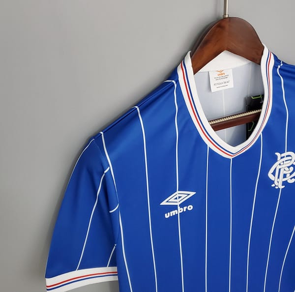 Retro Rangers 82/83 home Soccer Jersey - Image 4