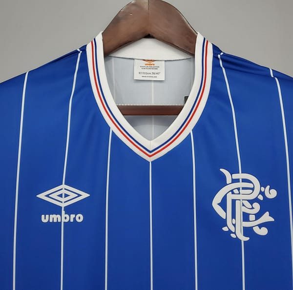 Retro Rangers 82/83 home Soccer Jersey - Image 7
