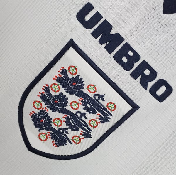 Retro England 1996 home Soccer Jersey - Image 5