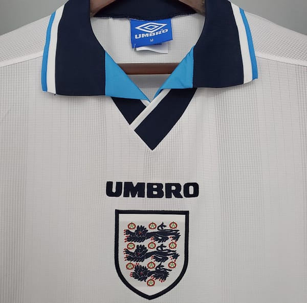 Retro England 1996 home Soccer Jersey - Image 6