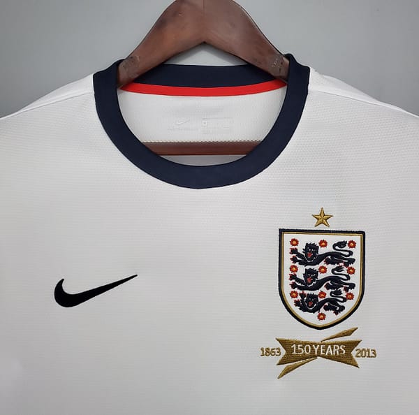 Retro 2013 England home Soccer Jersey - Image 9