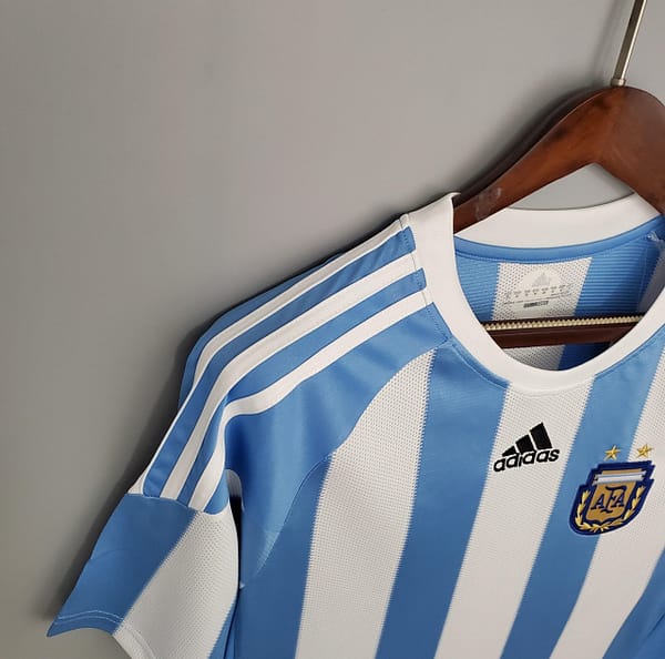 Retro 2010 Argentina home Soccer Jersey - Image 7