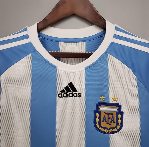 Retro 2010 Argentina home Soccer Jersey - Image 10