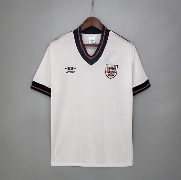 Retro 84/87 England home Soccer Jersey