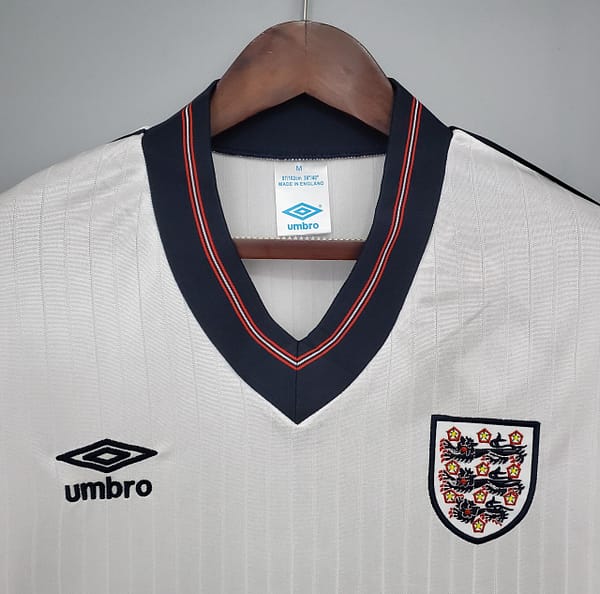 Retro 84/87 England home Soccer Jersey - Image 4