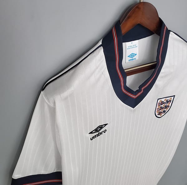 Retro 84/87 England home Soccer Jersey - Image 8