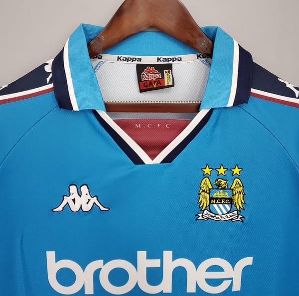 Retro Manchester City 97/99 home Soccer Jersey - Image 8