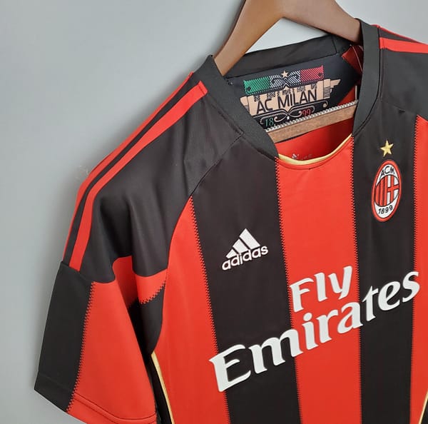 Retro 10/11 AC Milan home Soccer Jersey - Image 7