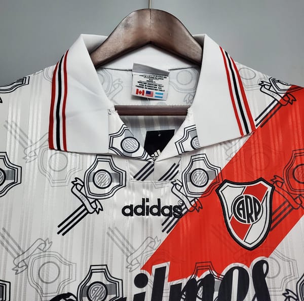 Retro River Plate 95/96 home Soccer Jersey - Image 8