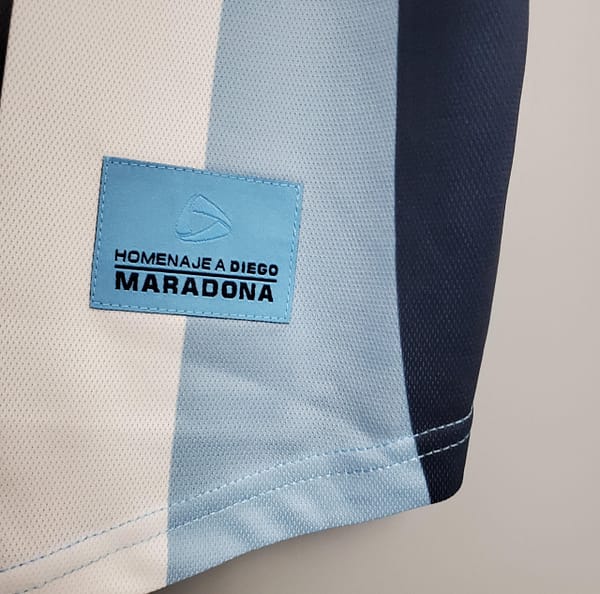 Retro 2001 Argentina Maradona #10 Commemorative Edition Soccer Jersey - Image 7