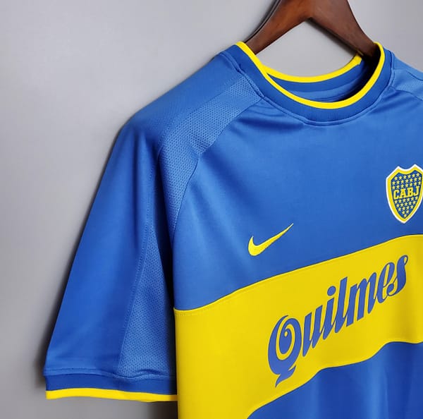Retro Boca Juniors 99/00 home Soccer Jersey - Image 4