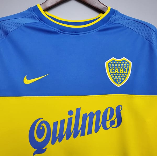 Retro Boca Juniors 99/00 home Soccer Jersey - Image 8