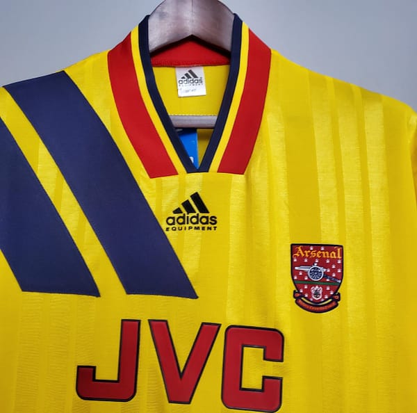 Retro Arsenal 93/94 away Soccer Jersey - Image 7