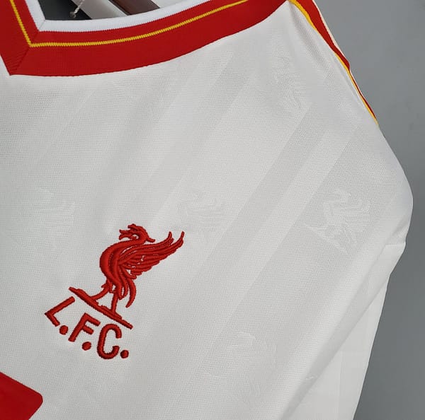 Retro 85/86 Liverpool away white Soccer Jersey - Image 5