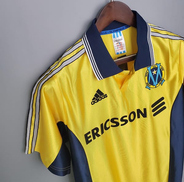 Retro 98/99 Marseille away yellow Soccer Jersey - Image 5