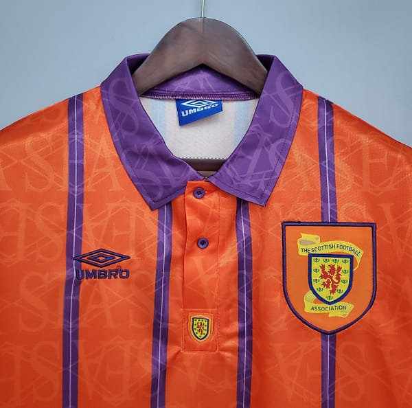 Retro Scotland 1994 away Soccer Jersey - Image 8