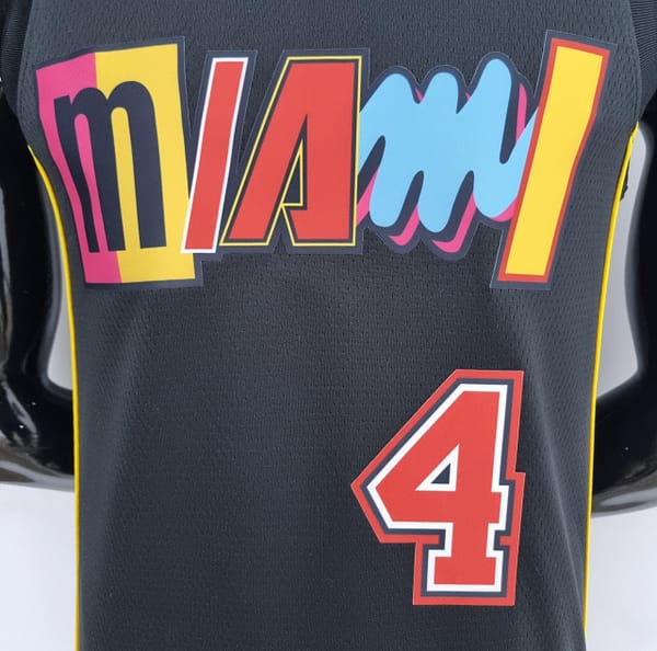 2022 Oladipo #4 Miami Heat City Edition NBA Jersey - Image 7